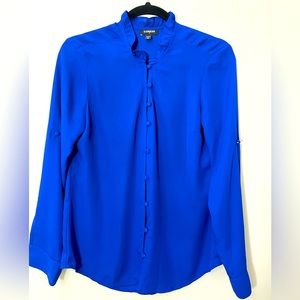 Express royal blue blouse, size medium.